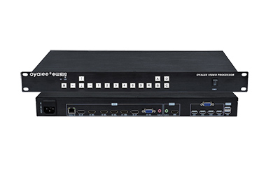 4K超高清4画面分割器SED-P4U(HDMI,DP,VGA)带音频分离输出