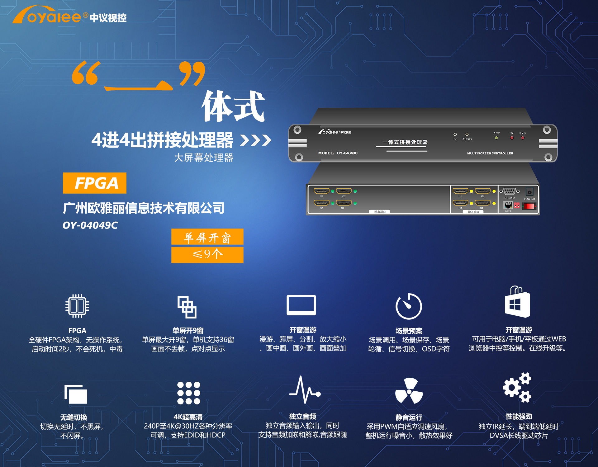 OY-04049c一体式拼接处理器