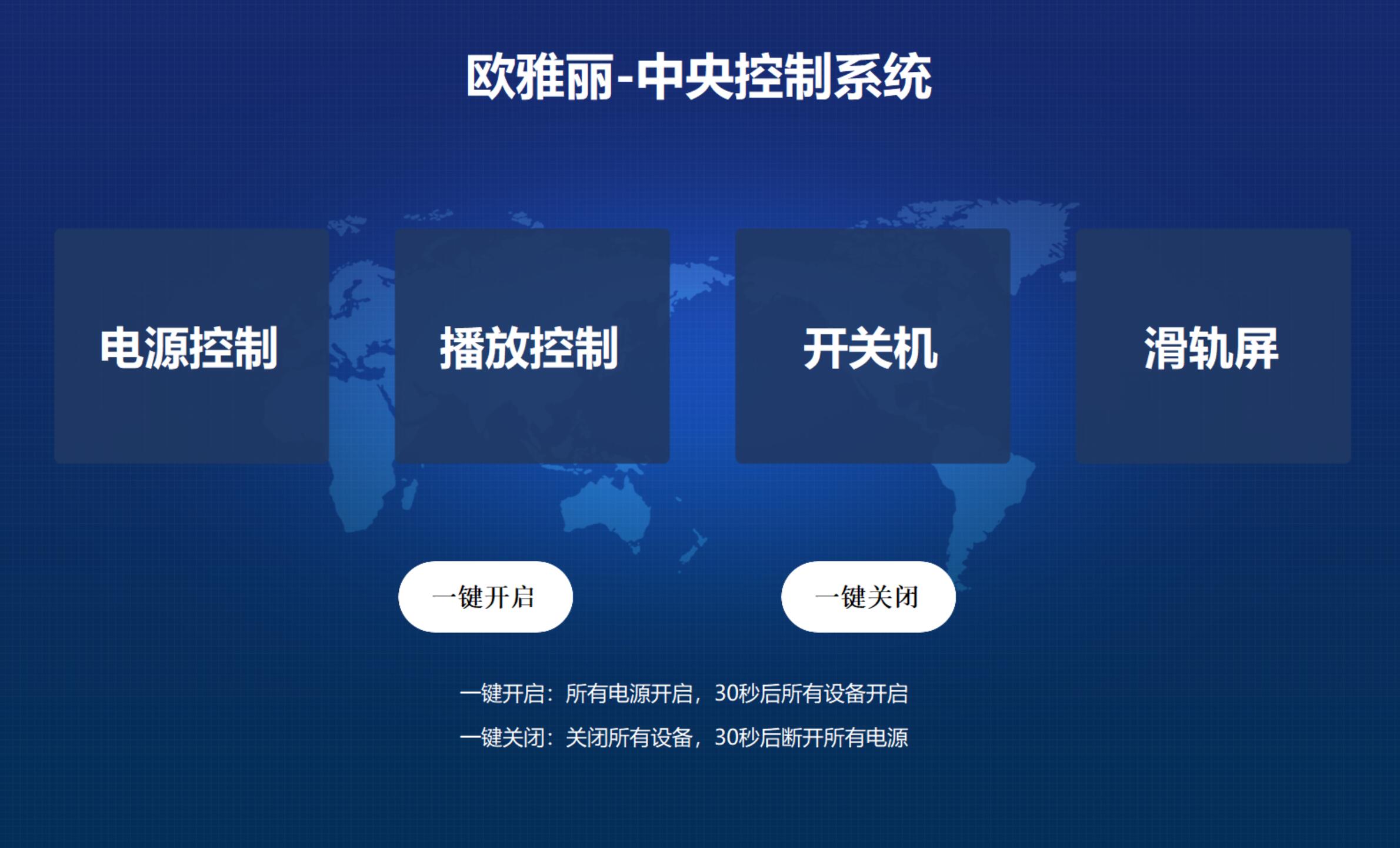 智慧中央控制系统一键控制